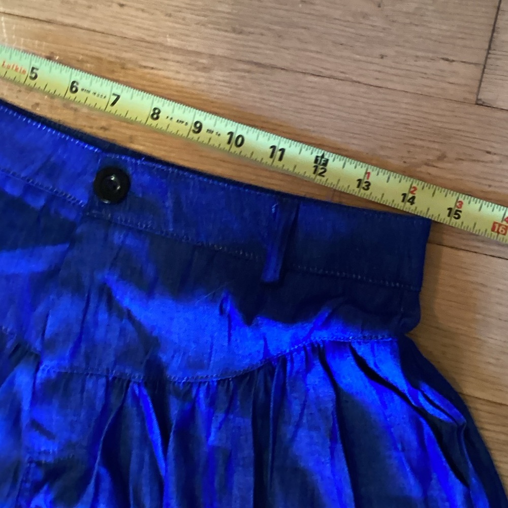 High style gathered yoke wide leg jeans with pockets - Picture 6 of 9